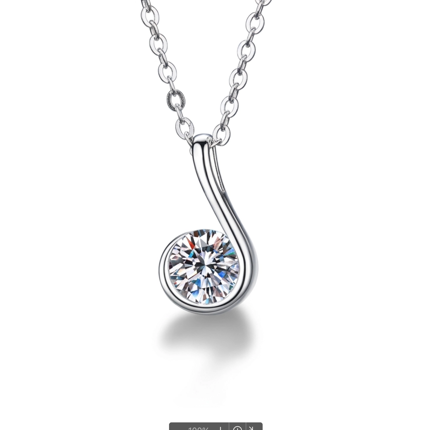 Solitaire Pendant Necklace
